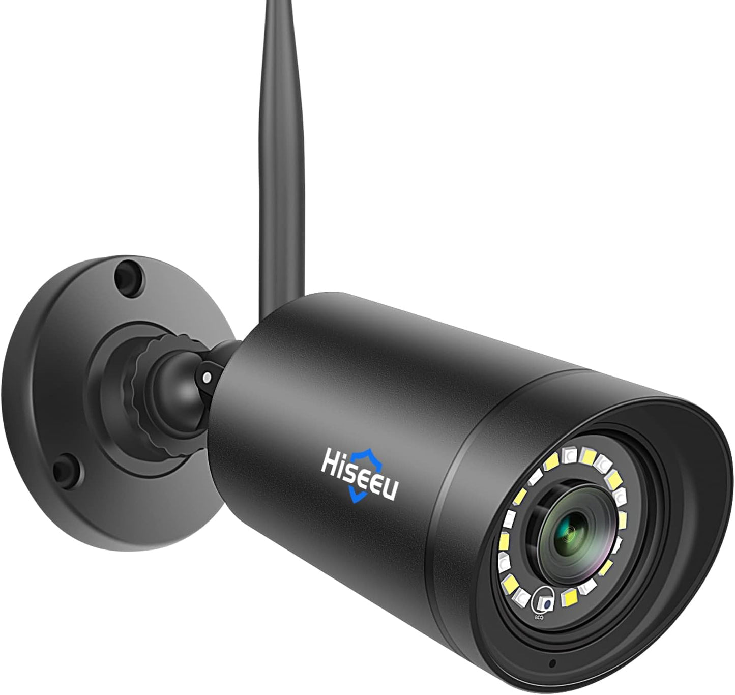 wifi増強版 500画素 防犯カメラ ネットワークカメラ IP66級防水防塵/双方向音声/遠隔監視 屋外 屋内無線接続カメラ(Hiseeu製NVRに追加することができます)
