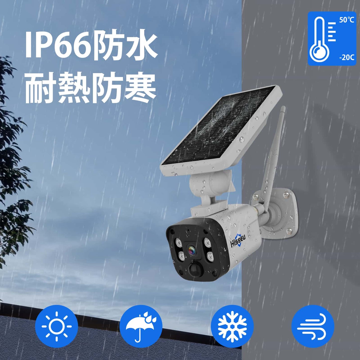 【翌日到着・400万画素・360° PTZ機能搭載・電源不要】Hiseeu ソーラーパネルカメラ セット 10インチLCD液晶モニタ一体型NVR 8000mAh 遠隔監視 防水等級ip66 AI動体検知 屋内/屋外 セキュリティ 防犯カメラ 常時録画可能 (400万画素カメラ4台+10イン液晶一体型NVR+1TBHDD内蔵)