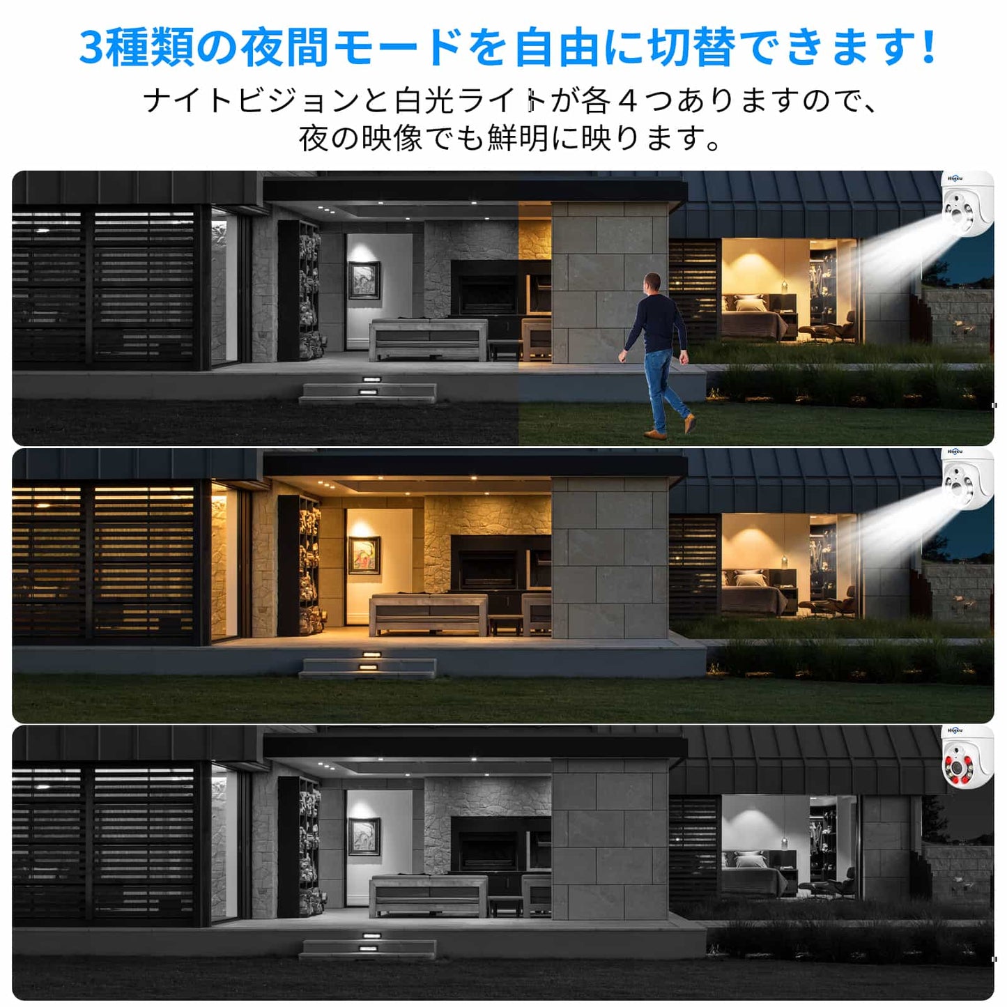 【500万画素・360° 追尾機能搭載 】防犯カメラ ワイヤレスHiseeu 12インチLCD液晶モニタ一体型NVR ワイヤレスカメラ4台セット 10チャンネルまで増設可 遠隔監視 防水等級ip66 AI動体検知 屋内/屋外 セキュリティ 防犯カメラ (カメラ4台+12インチ液晶一体型NVR 3TBHDD内蔵)