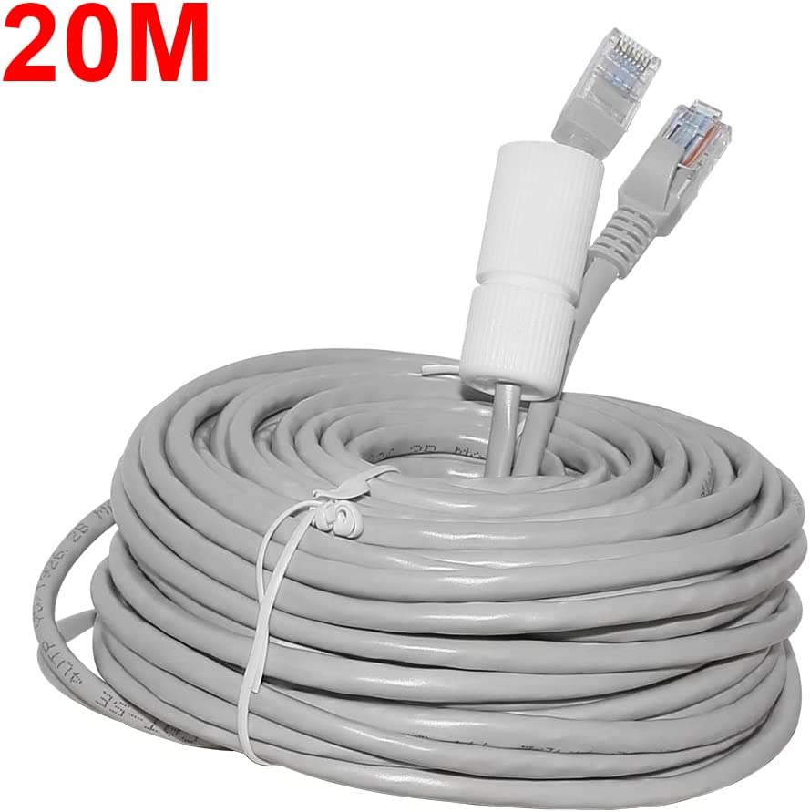 Hiseeu LANケーブル 20m 高速 有線 カメラ接続用 インターネットケーブル(20メートル )