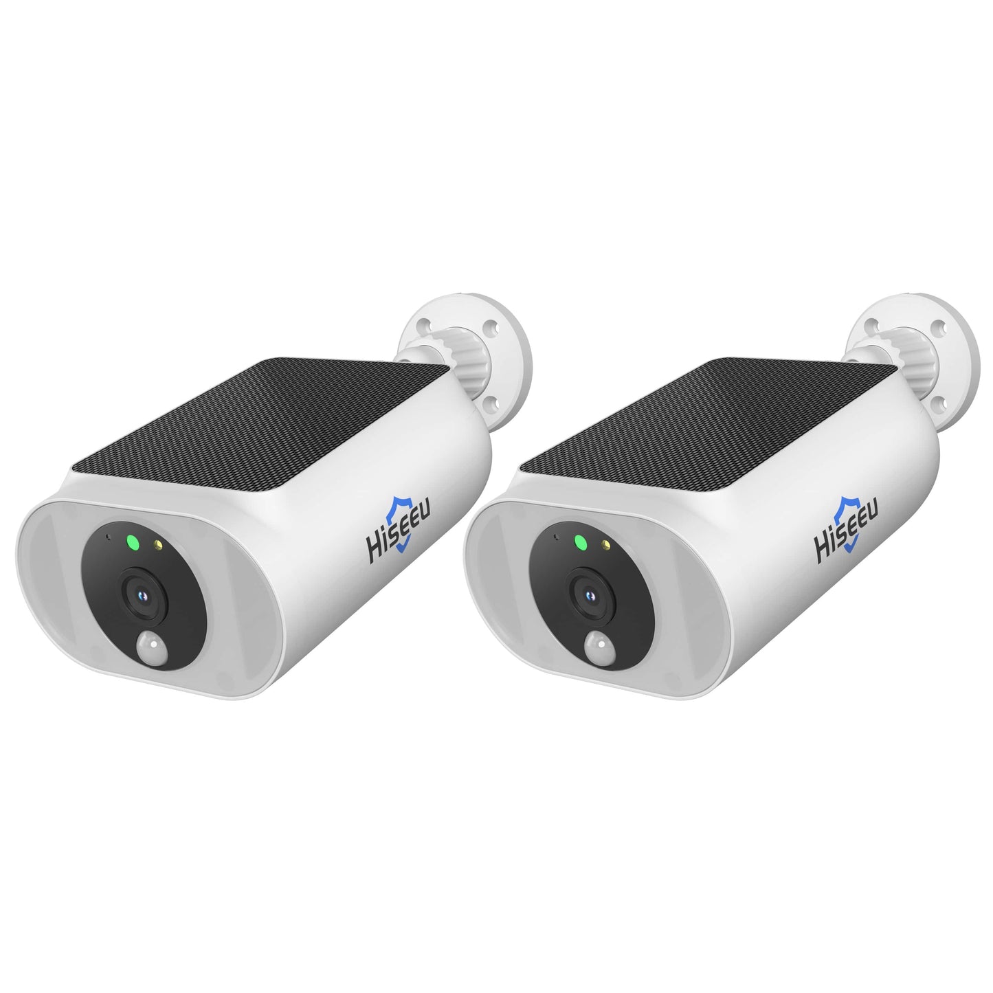 【 400万画素・一体型ソーラーパネル防犯カメラ】 Hiseeu 防犯カメラ 屋外 ソーラー 一体型 ワイヤレス 400万画素ワイヤレスカメラ 120°広角レンズ 配線不要 双方向音声 屋外/屋内対応 USB充電/ソーラーパネル充電可能（HiseeuのNVRシステムに増設可能）