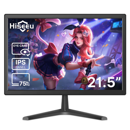 Hiseeu 1080P IPS 21.5インチ 監視用モニタ スピーカー付き 防犯モニタ