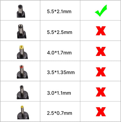 【Hiseeu】3メートルACアダプター 防犯カメラ用電源 PSE取得 12V1A 通用 スイッチング方式 稳定性電源 プラグ 外径5.5mm 内径2.1mm 3ｍケープル (12V1A)