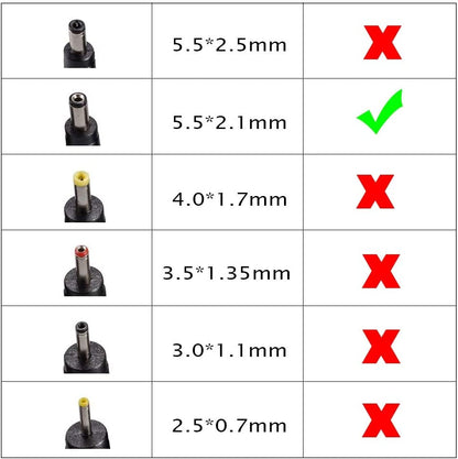 【Hiseeu】1メートルACアダプター 防犯カメラ用電源 PSE取得 12V3A 通用 スイッチング方式 稳定性電源 プラグ 外径5.5mm 内径2.1mm 1ｍケープル (12V3A)