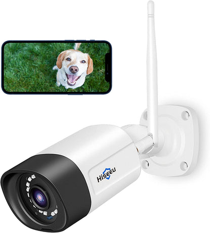 wifi増強版 300画素 防犯カメラ ネットワークカメラ　IP66級防水防塵/双方向音声/遠隔監視　 屋外 屋内無線接続カメラ（Hiseeu製NVRに追加することができます）