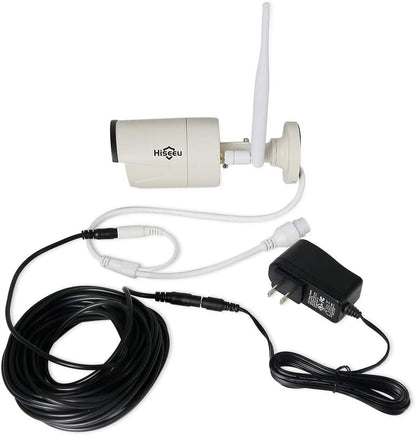 Hiseeu 10Mアダプタ延長ケーブル ACアダプター延長ケーブル 12V DCプラグ 外径5.5mm 内径2.1mm CCTVカメラセキュリティ 防犯カメラ専用