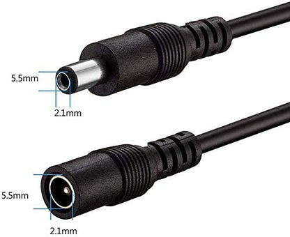 Hiseeu 10Mアダプタ延長ケーブル ACアダプター延長ケーブル 12V DCプラグ 外径5.5mm 内径2.1mm CCTVカメラセキュリティ 防犯カメラ専用